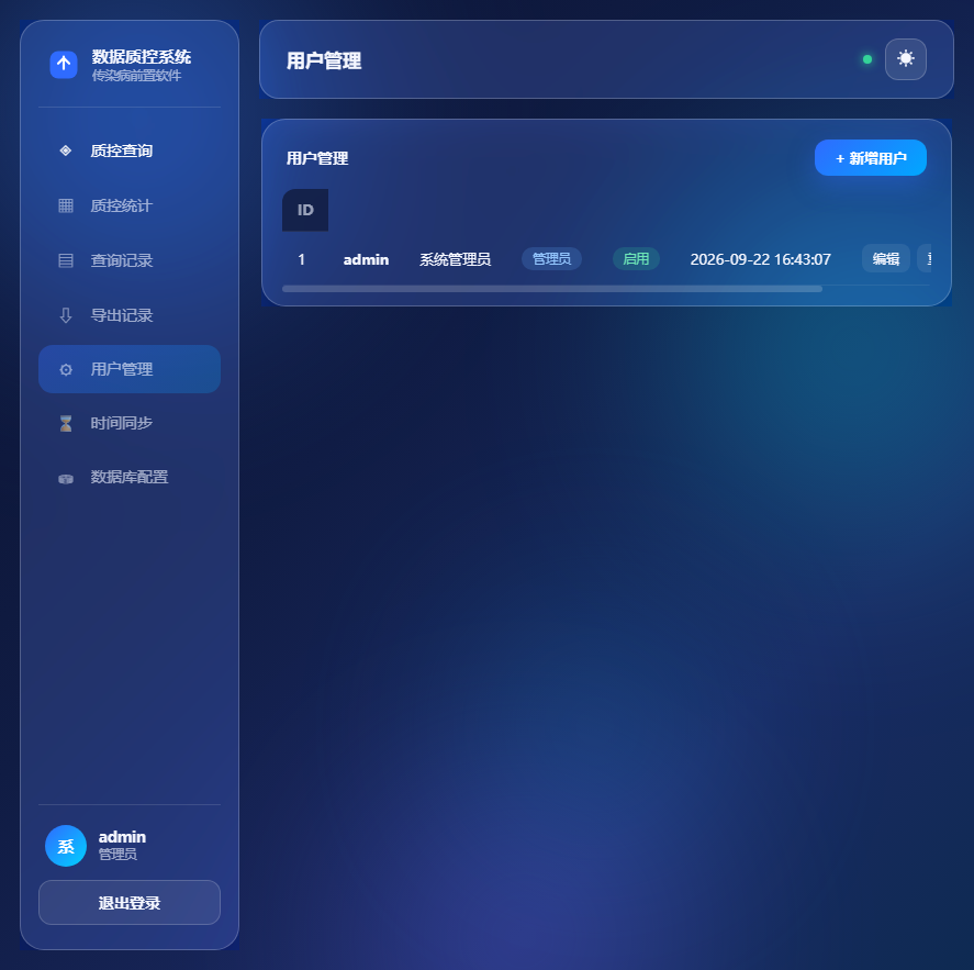 用户管理界面